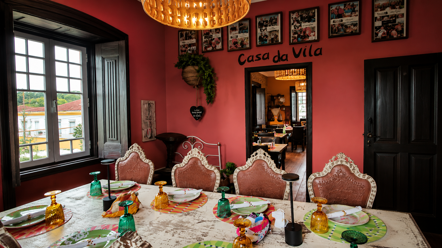 Sala acolhedora da Casa da Vila