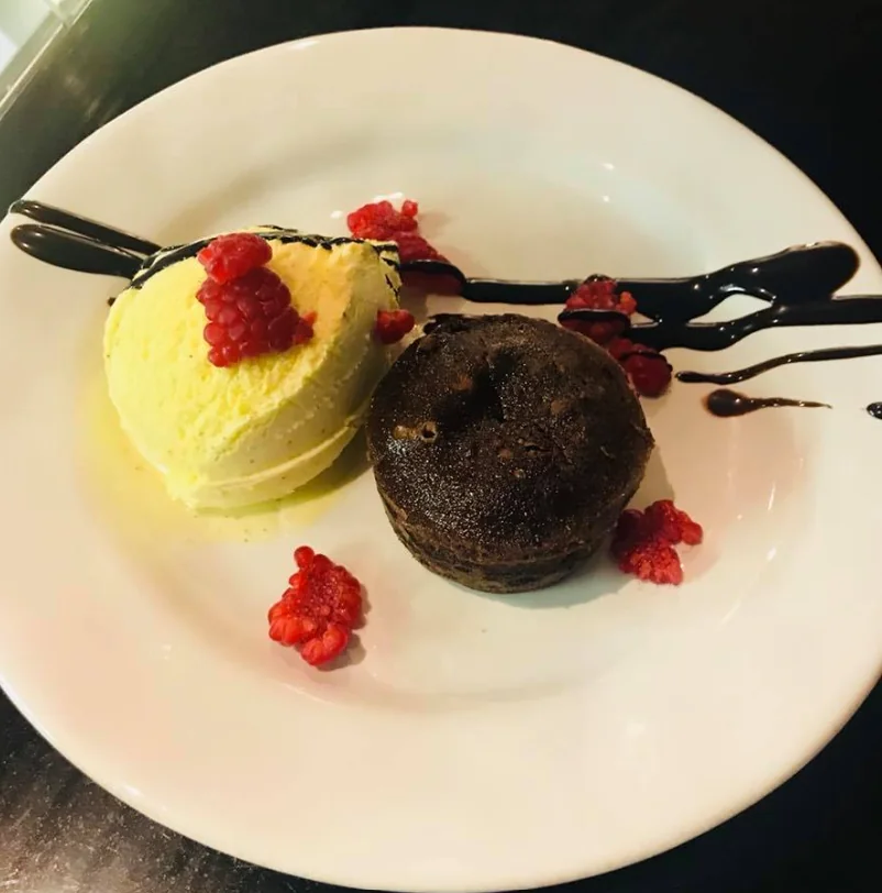 Sobremesa de chocolate